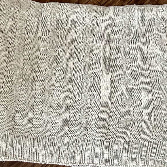 Cable knit throw blanket - Picture 1 of 2